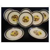 7 VTG Nitto Genuine Stoneware Silk Road Plates