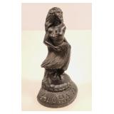 Coco Joeï¿½s Lava Resin Hawaiian Hula Dancer Statue