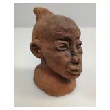 West African Akan Terracotta Memorial Bust