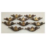 10 Chippendale Style Brass Batwing Bail Handles
