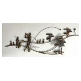 MCM Copper & Brass Golf Wall Sculpture, Century