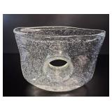 MCM Glass Donut Vase w Controlled Air Bubbles