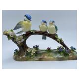 Crown Staffordshire J.T. Jones Porcelain Blue Tits