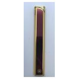 TAK Japan Vintage Slim Gold & Burgundy Gas Lighter