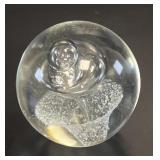 Clear Studio Art Glass Controlled Bubble
