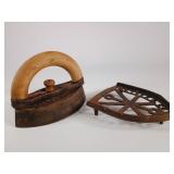 Antique Cast Iron Saddler's-Tailor's Charcoal Iron