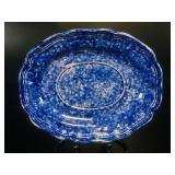 VTG Mikasa Country Charm Blue Oval Platter
