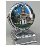 Japanese Chrome Washington D.C. Flip Calendar VTG