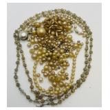 Assorted Lot VTG Faux Pearl & Craft Beads