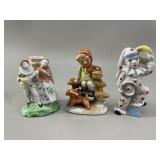 3 Vintage Japanese Porcelain Figurines