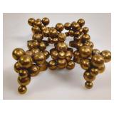 8 Vintage Brass Grape Cluster Napkin Rings