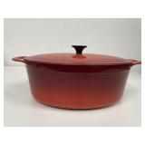 Vintage Cousances #12 Oval Enameled Dutch Oven