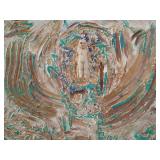 Art Brut Mixed Media Canvas Doll Figure Assemblage