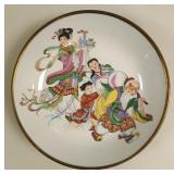 Chinese Export Brass-Encased Porcelain Dish