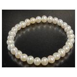 Cultured Fresh Water Pearl Stretch Bracelet