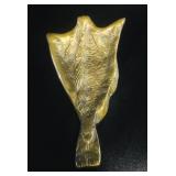 VTG Heavy Cast Brass Fish Dish Catchall Tray