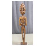 West African Style Carved Wooden Female Figure