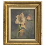Floral Still Life - Oil on Board - Signed