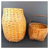 First Nations Aboriginal Birch Wood Weaved Baskets