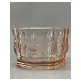 Vintage Pink Depression Glass Octagonal Bowl