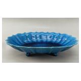 Rivoli Strasbourg Crackle Glaze Footed Dish