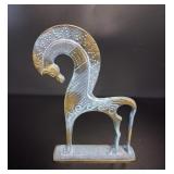 Mgm. Stylized Modernist Bronze Horse
