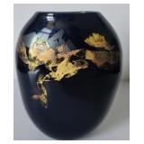 Martha Henry - glass vase with gold leaf signed