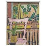 Houle 'La Chaise' Still Life, Oil on Board