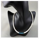 Vintage Heishi and Turquoise Bead Necklace