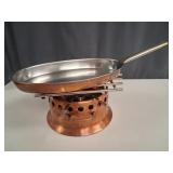 Spring Switzerland Copper Flambï¿½ Pan & Rechaud Set