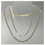 Xuping Pair of Link Chain Necklace