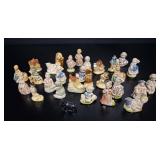 Wade Whimsies Red Rose Tea Ceramic Figurines Lot