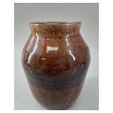 Studio Potter: Tenmoku-Style Glazed Stoneware Vase