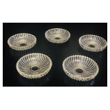 Set 5 Crystal Bobeche for Chandelier