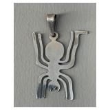 Vintage 925 Sterling Spider Pendant