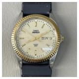 Timex Indiglo Two-Tone Day-Date Quartz Watch