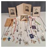 Vintage Catholic Devotional & Rosary Lot
