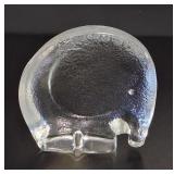 Kosta Boda Style Glass Elephant