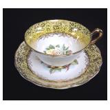 Regency English Bone China Yellow Gilt Teacup