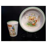 Midwinter Peggy Gibbons Piggies Bowl & Cup Set