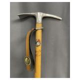 Vintage Swiss Alpine Souvenir Ice Axe Walking