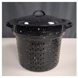 Graniteware Enamel Steamer Stockpot 3-Piece Set
