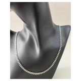 Sterling Silver Curb Link Chain Necklace