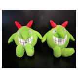 Groupe Ricochet Inc. Green Monster Plush Pair