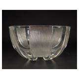 Reims France Textured Clear Glass Bowl