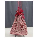 MCM Rabari Shisha Embroidered Drawstring Bag