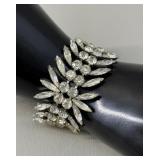 Vtg. DeLizza & Elster Style Rhinestone Bracelet