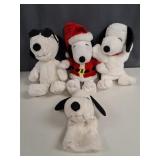 Peanuts Snoopy Plush & Puppet Lot of 4
