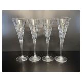 RCR Laurus Crystal Champagne Flutes Set of 4