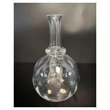 Vtg Baccarat Crystal Decanter Ring Neck French